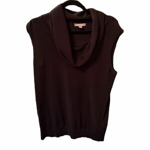 Roz & Ali Black Sleeveless Cowl Neck Sweater